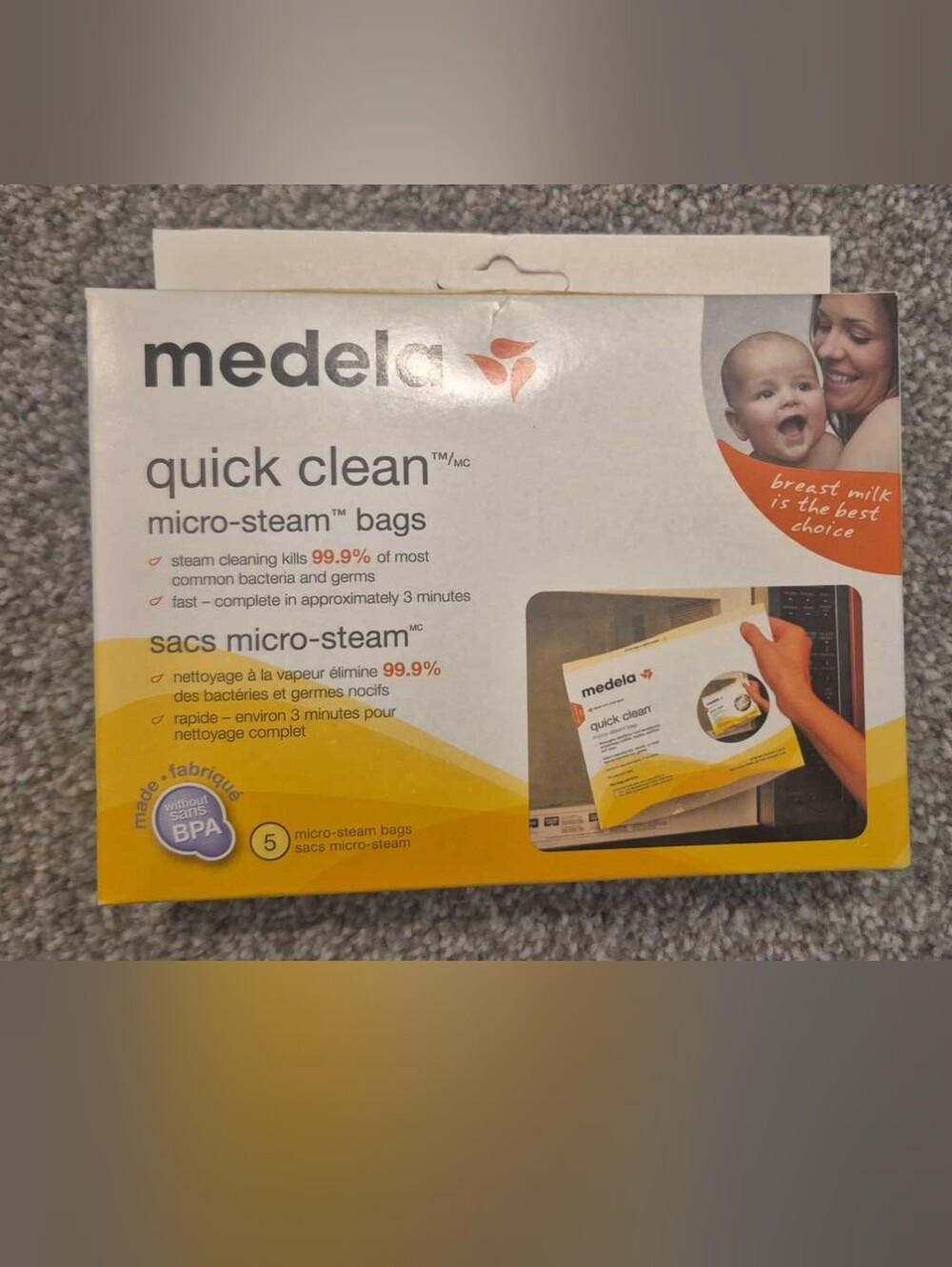 Medela Quick Clean Micro-Steam Bags - 5 Bags